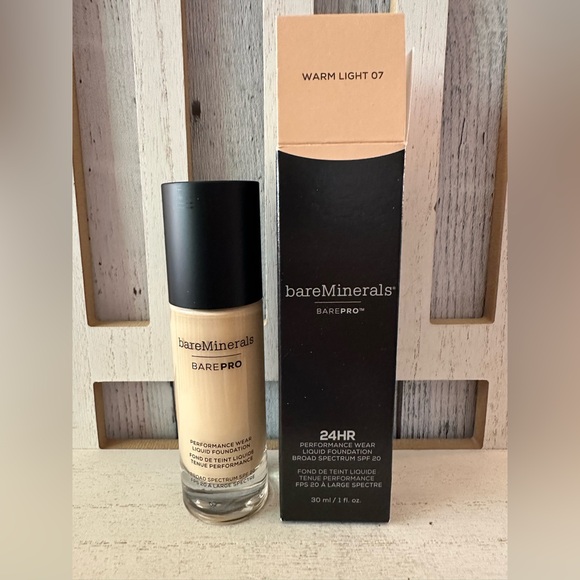 bareMinerals Other - bareMinerals BAREPRO Makeup Performance Wear Liquid Foundation In Warm Light 07